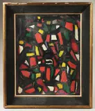Abstract composition by Nejad Melih Devrim, oil, sold May 2024