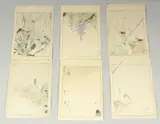 FROM THE PICTURE ALBUM OF BIRDS AND FLOWERS, 1903; three original Japanese woodblock prints (diptychs), (6) by Seitei Watanabe, print (other), sold May 2024