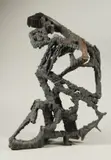 UNTITLED; LARGE ABSTRACT MODERNIST IRON SCULPTURE, 50cm high, 34cm wide by İlhan Koman, sculpture, sold May 2024
