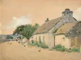 Untitled by John McDougal, watercolour, sold Apr 2024