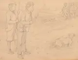 Caution Diplomacy by John Tenniel, pencil, sold Apr 2024
