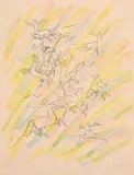 A limited-edition lithograph featuring centaurs by Jean Cocteau, lithograph, sold Apr 2024