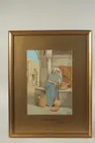 A STREET FRUIT SELLER, watercolour and gouache on paper, by Vittorio Rappini, watercolour and gouache on paper, offered Apr 2024