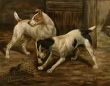 Both by Edward Aistrop, oil on board, sold Mar 2024