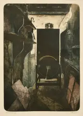 Aquatint Box by Paul Bisson, Aquatint Box', colour etching, signed in pencil and numbered, sold Mar 2024