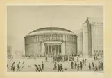 The Reference Library by L. S. Lowry, print, offered Mar 2024