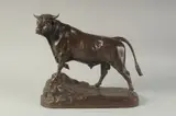FRENCH A GOOD BRONZE FIGURE OF A BULL in majestic pose by Isidore Bonheur, BRONZE, sold Jan 2024