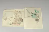 FROM SEITEI'S ALBUM OF KACHOGA; 1890, two original Japanese woodblock prints, (2) by Shotei Watanabe, print (other), offered Jan 2024