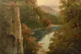 Stybarrow Crag, Ullswater by H.R. Hall, oil on canvas, sold Jan 2024