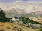 A PARCEL - PETER F KNIGHT watercolour - Snowy Landscape, signed, 25 x 35cms, R by Small Prints, watercolour, sold Apr 2022