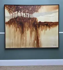 Untitled by Stephen Kaye, oil on canvas, sold Mar 2022