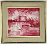 FIAL (1917-1989) oil on board, 'Tower Bridge', signed and dated ' by James Lawrence Isherwood, oil on board, sold Mar 2022