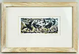 Lino print with by Anthony Evans limited edition, print, sold Mar 2022
