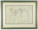 Untitled by Vera Bassett, ink and wash, sold Mar 2022