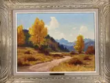 Untitled by Roland Gissing, oil on board, sold Mar 2022