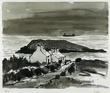 Print by Kyffin Williams Ra limited edition, watercolor, sold Mar 2022