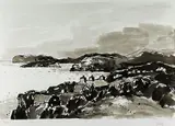 Print by Kyffin Williams Ra limited edition, watercolor, sold Mar 2022
