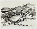 Print by Kyffin Williams Ra limited edition, watercolor, sold Mar 2022