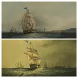 Outward Bound & Homeward Bound, Liverpool by H Papprill engravings, print (other), offered Mar 2022