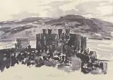 Print - Conwy Castle by Kyffin Williams Ra limited edition, print, sold Feb 2022