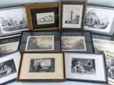 including rare French political cartoon etching entitled 'La Culebutte' by Assorted Antiquarian Prints, 1889, etching, offered Feb 2022