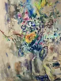 Fine by Louisa Wilhelm-Hoffman, 1966, watercolour, sold Jan 2022