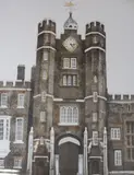 Coloured lithograph - depicting St James' Palace by David Gentleman limited edition, lithograph, sold Dec 2021