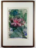 ink and watercolour - Lotus, signed,41 x 28cms, Provenance: South Wales by Tessa Waite, ink and watercolour, sold Dec 2021