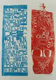 Untitled by Paul Peter Piech, 1988, linocut, sold Dec 2021