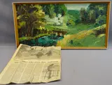 Untitled by Albin Trowski, oil on board, offered Nov 2021