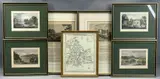 a parcel - 1. A small map of Brecknockshire published by Vernor Hood by Topographical Engravings, oil, offered Nov 2021