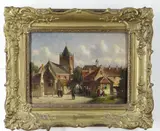 Untitled by Petrus Gerardus Vertin, oil on panel, sold Nov 2021