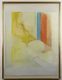 Untitled by Adrian Heath, mixed media on board, sold Nov 2021
