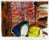 Drawn Blank' series by Bob Dylan, giclee on paper, sold Nov 2021