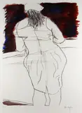 Drawn Blank' series by Bob Dylan, giclee on paper, sold Nov 2021