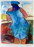 Drawn Blank' series by Bob Dylan, giclee on paper, sold Nov 2021
