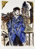 Drawn Blank' series by Bob Dylan, giclee on paper, sold Nov 2021