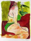 Drawn Blank' series by Bob Dylan, giclee on paper, sold Nov 2021