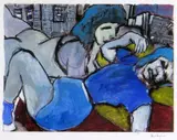 Drawn Blank' series by Bob Dylan, giclee on paper, sold Nov 2021
