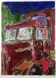 Drawn Blank' series by Bob Dylan, giclee on paper, sold Nov 2021