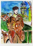 Drawn Blank' series by Bob Dylan, giclee on paper, sold Nov 2021