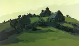 Hendre Waelod by Kyffin Williams Ra limited edition, print, sold Nov 2021