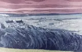 Swansea' with Swansea Bay and distant smoking industrial chimneys by John Brunsdon artist's proof, etching, sold Nov 2021
