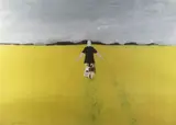 Girl in a Rape Field by John Knapp-Fisher limited edition, print, sold Nov 2021