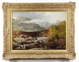 Untitled by George William Pettitt, oil on canvas, sold Oct 2021