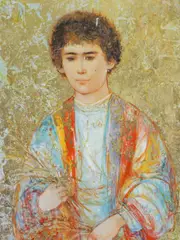 Joseph by Edna Hibel limited edition lithograph, lithograph, sold Aug 2021