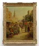 Titled and by William Dommerson, oil on canvas, sold Aug 2021