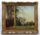 Untitled by Walter Robin Jennings, oil on canvas, sold Aug 2021