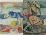 Untitled by Walter Firpo, oil on board, sold Aug 2021