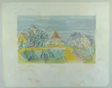 Artist's proof lithograph on handmade paper - Dovecote by Jacques Villon, lithograph, offered Aug 2021